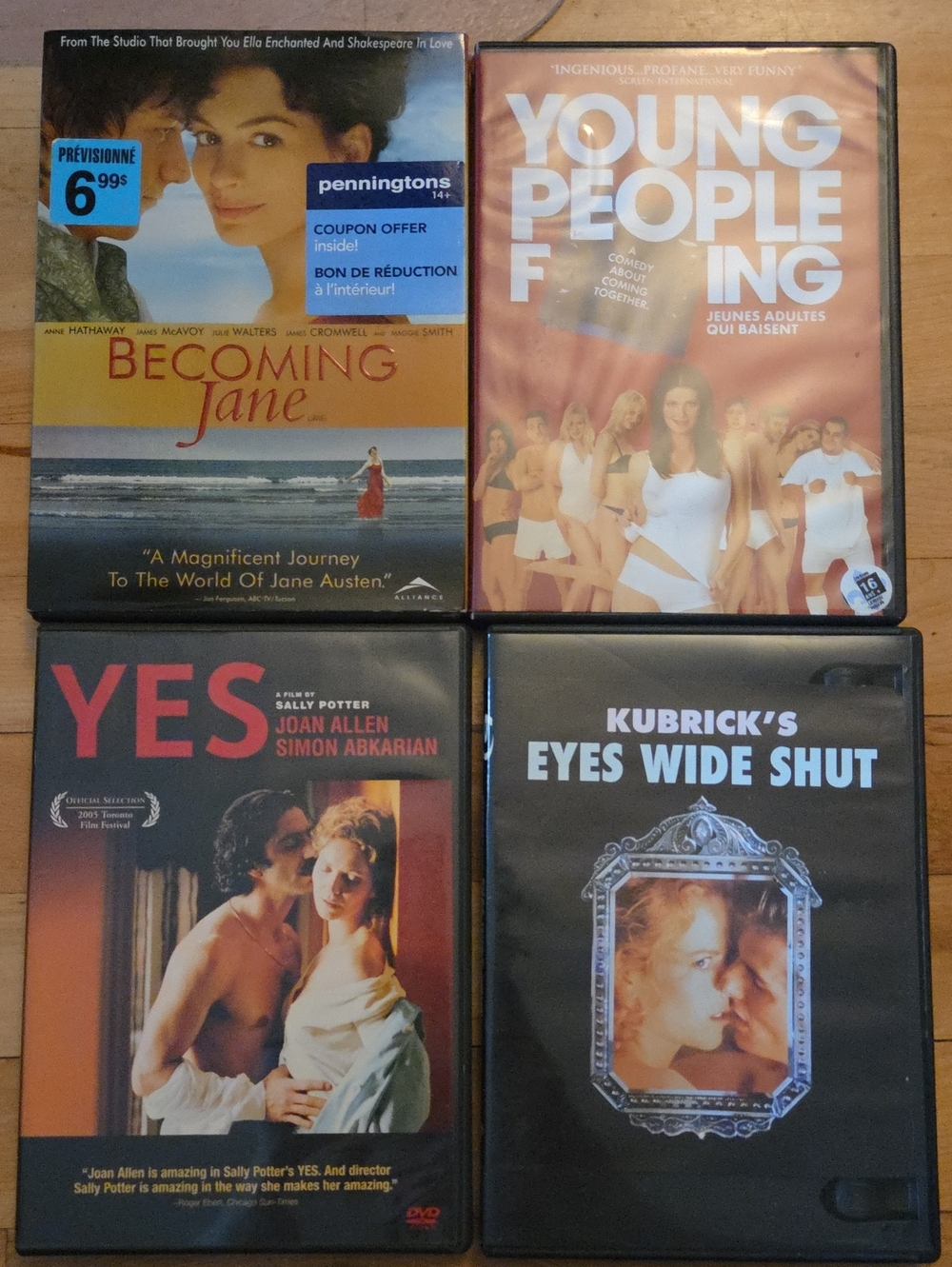 Four DVD's 15$